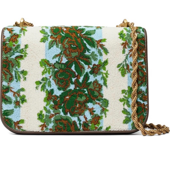 New Tory Burch Flocked Small Eleanor Convertible Shoulder Bag $798 - Picture 6 of 10